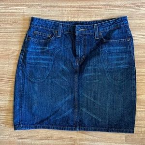4/$25 Size 8 Mini Jean Skirt - Made in Mexico